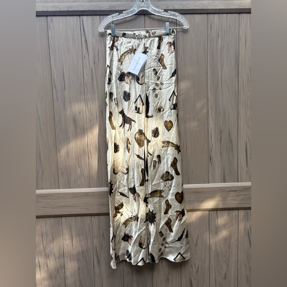 silk laundry BIAS CUT PANTS MIRACLES HAZELNUT New with Tags! - Picture 6 of 6